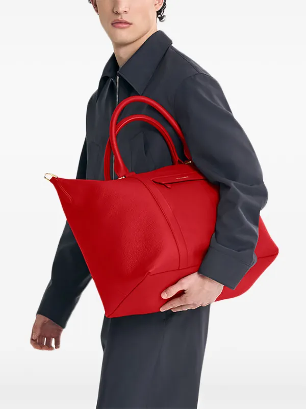 MAISON De SABRÉ レザーボストンバッグ L | レッド | FARFETCH JP