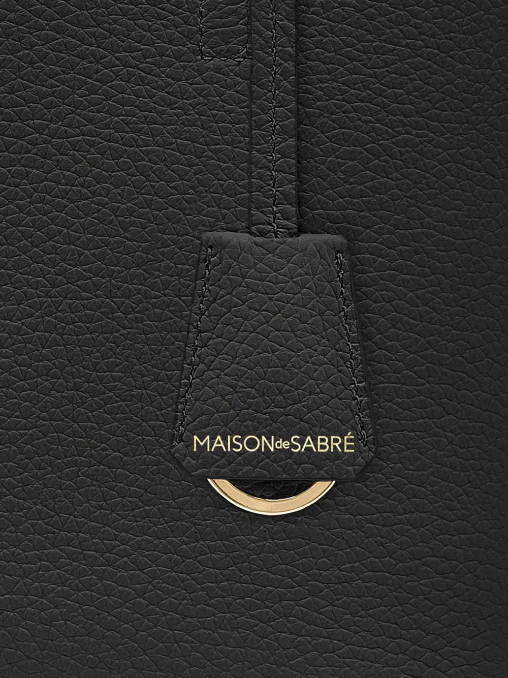 MAISON de SABRÉ Kleine Soft leren shopper Zwart