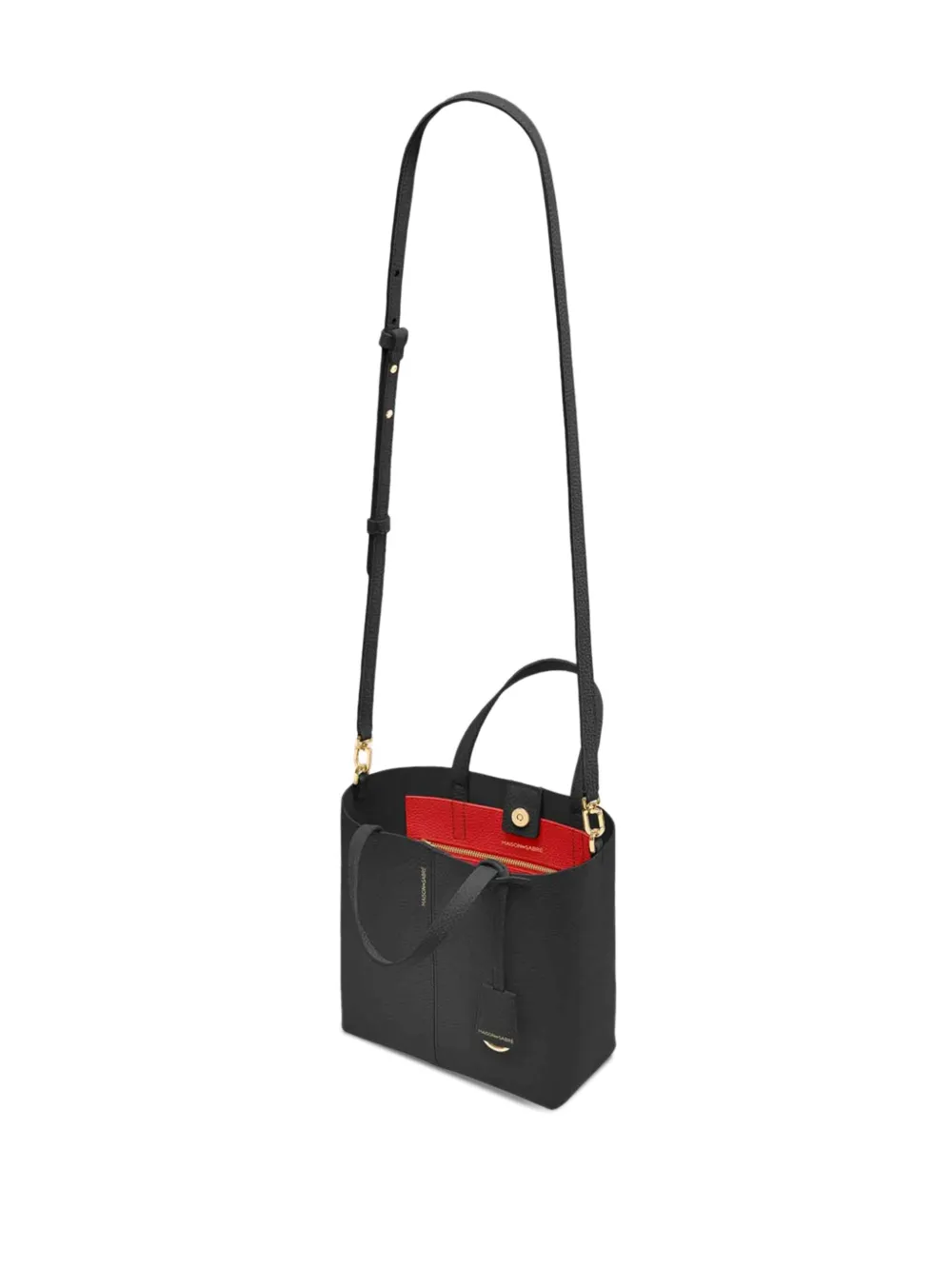 MAISON de SABRÉ Kleine Soft leren shopper Zwart