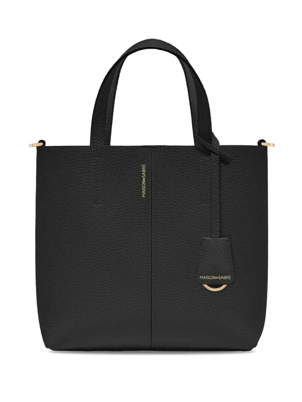 MAISON de SABRÉ Small Leather Soft Tote | Black | Image 1