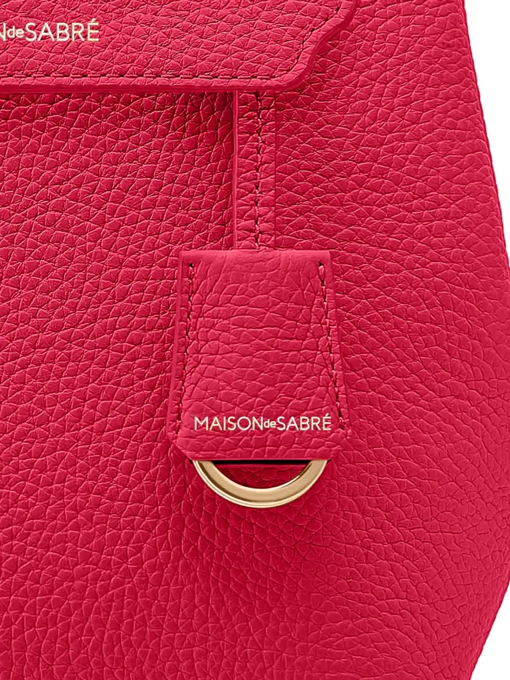 Maison De Sabre Mini Leather Backpack In Pink