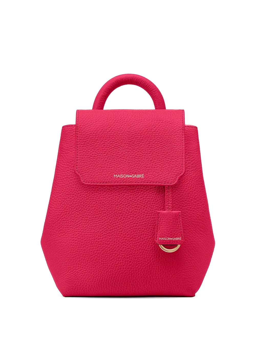 Maison De Sabre Mini Leather Backpack In Pink