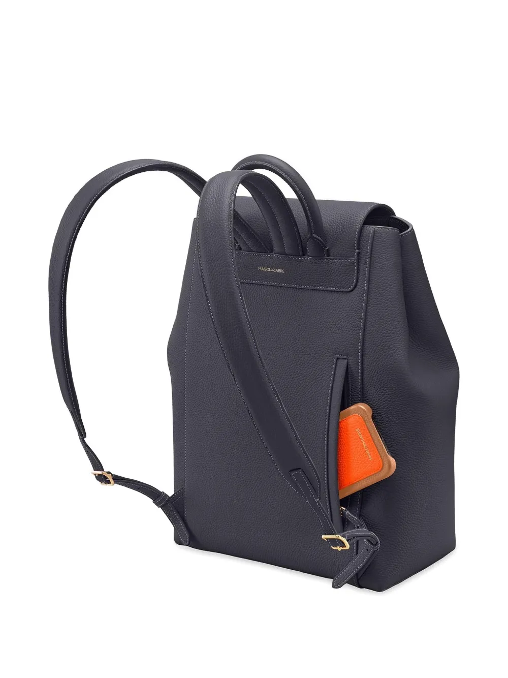 MAISON de SABRÉ Flap leren rugzak Grijs