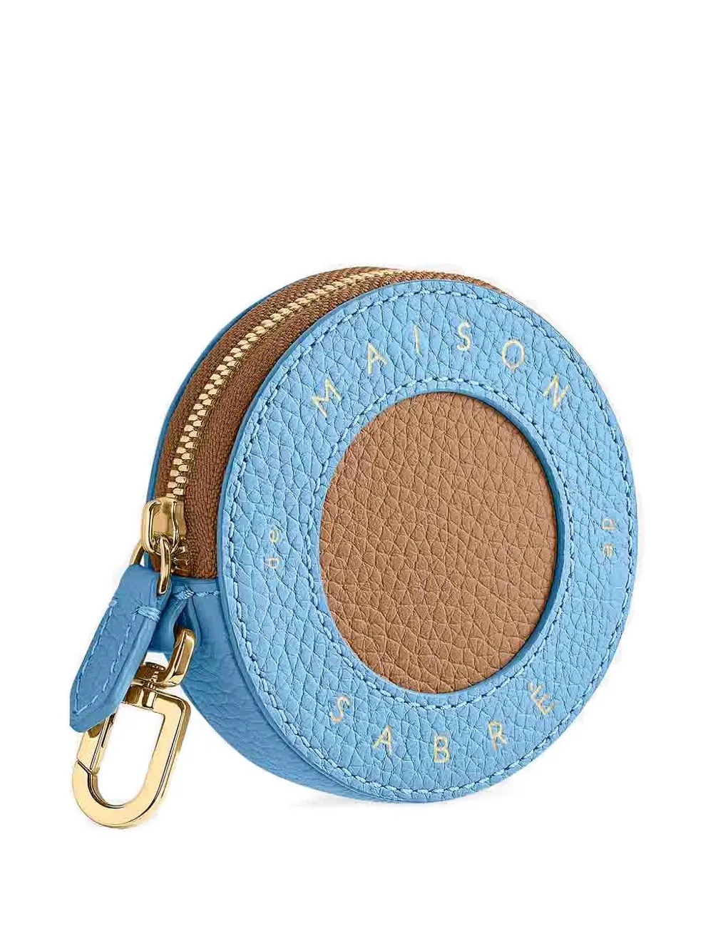 Maison De Sabre Zip Leather Coin Purse In Multi