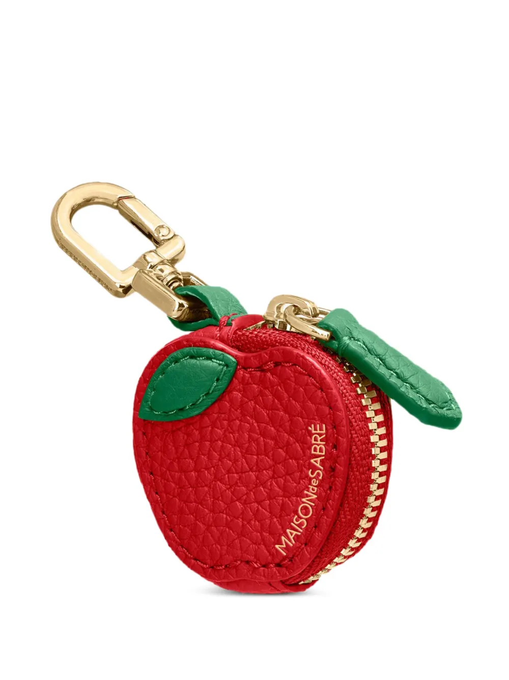 MAISON de SABRÉ Apple sleutelhanger met rits Rood