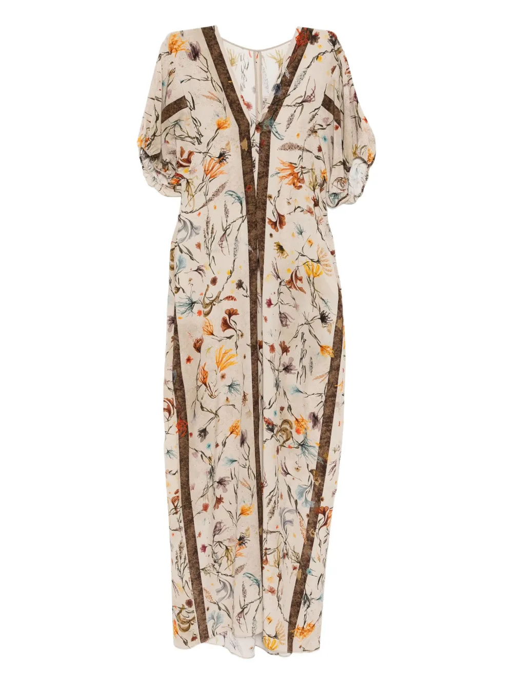 YANGKEHAN floral-print maxi dress | Neutrals | Image 1