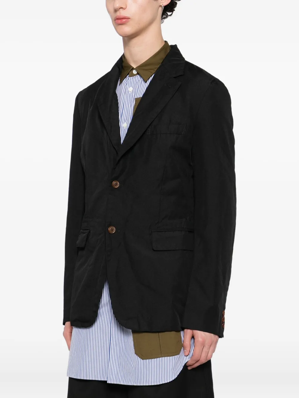 Comme des Garçons Homme Plus Blazer met knopen Zwart