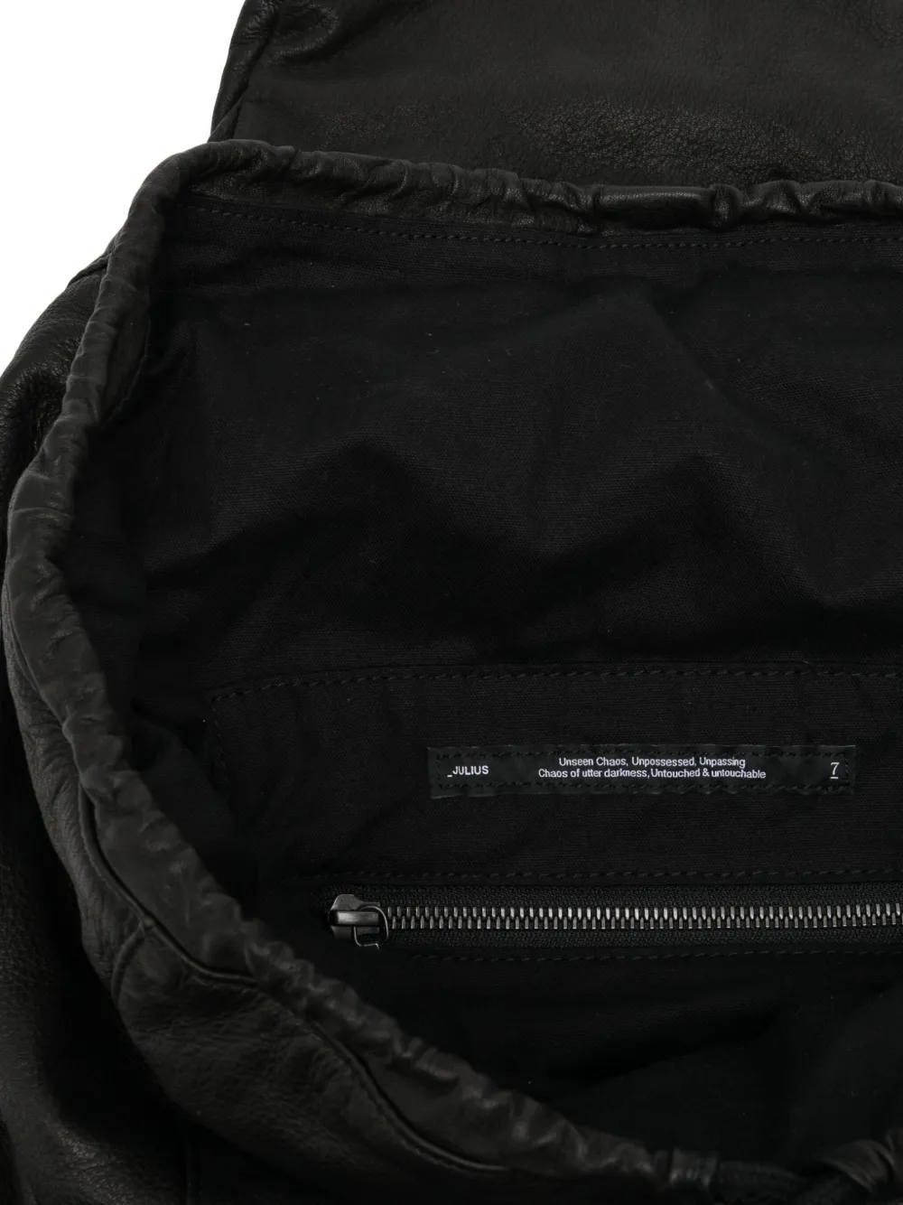 Julius Military rugzak Zwart