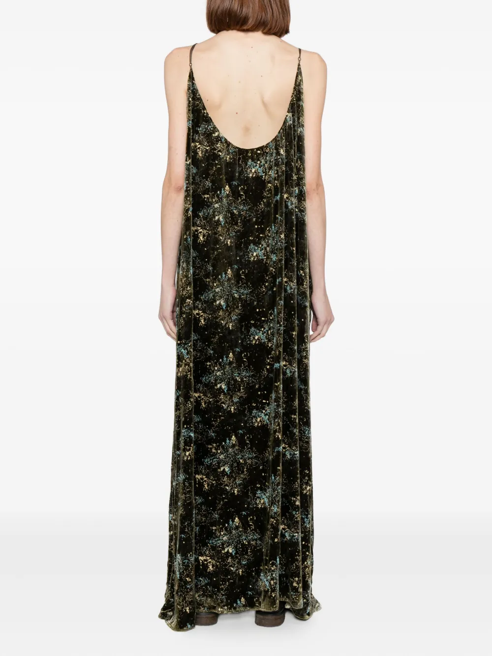 Yangkehan Floral-print Maxi Dress In Multi