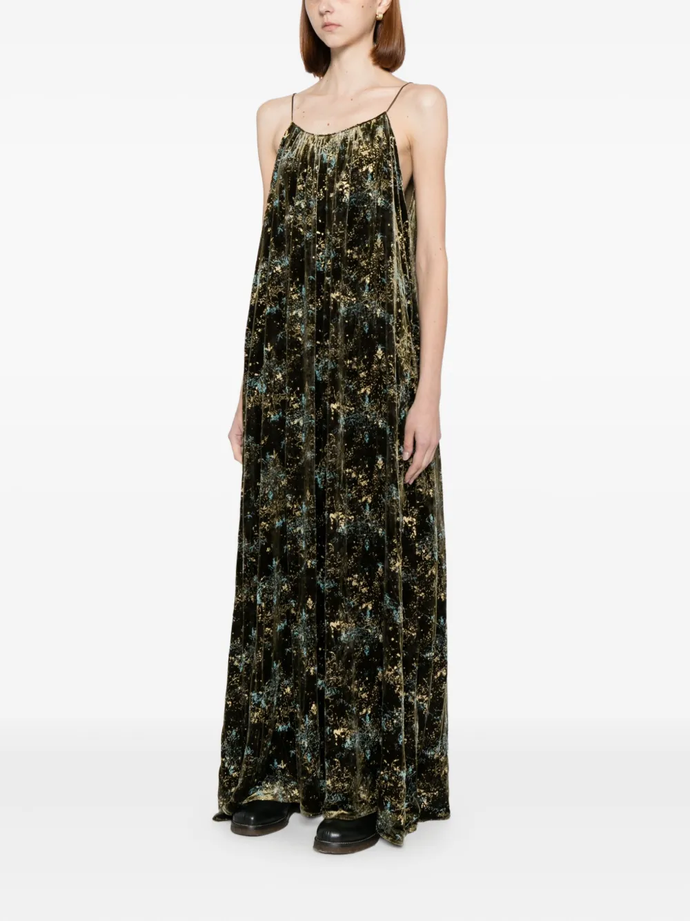 Yangkehan Floral-print Maxi Dress In Multi