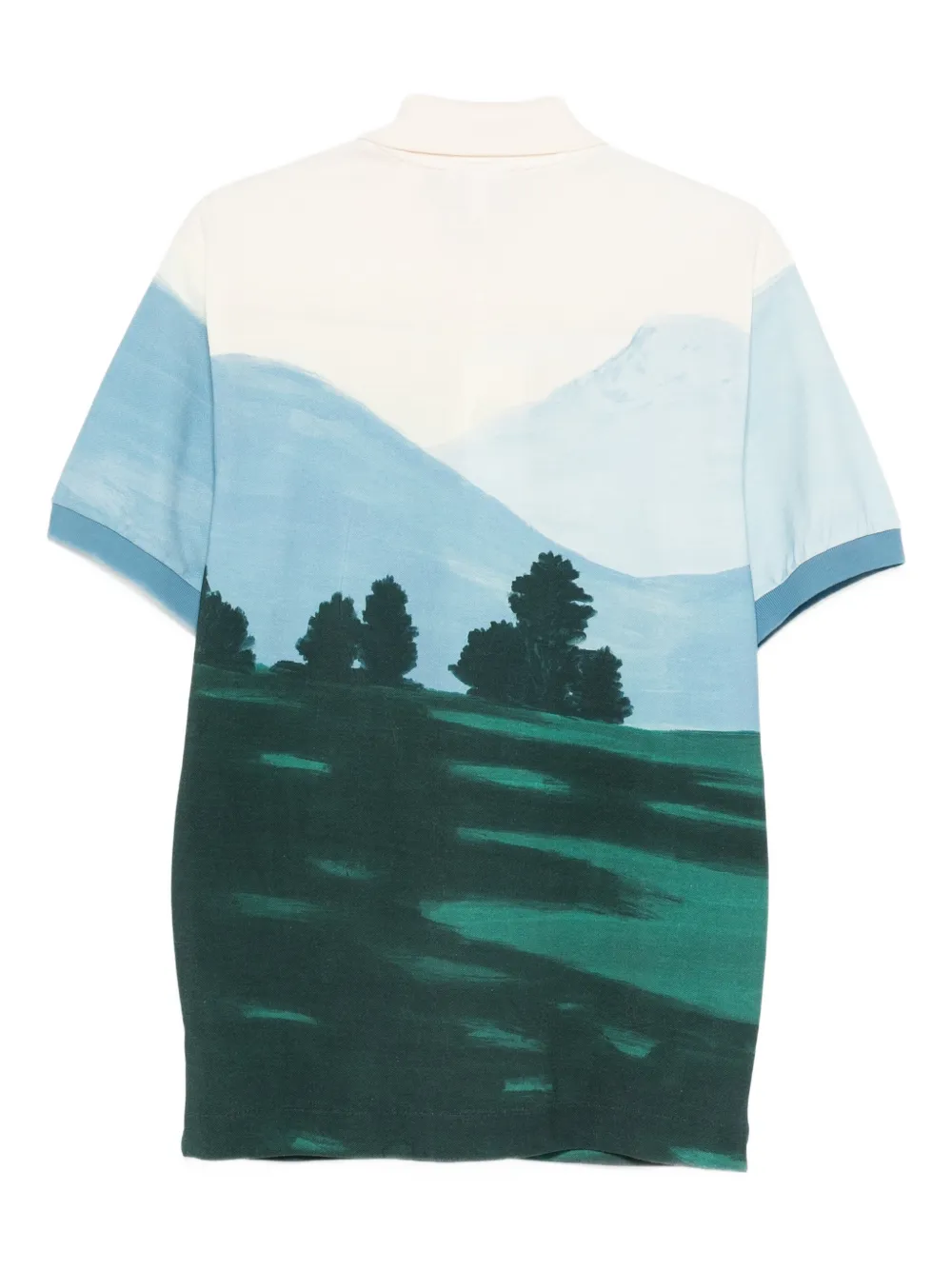 Lacoste printed short-sleeve polo shirt - Beige