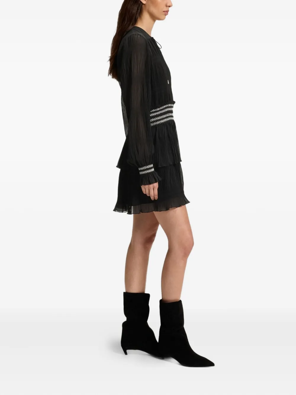 BOSS Mini-jurk met lange mouwen - Zwart