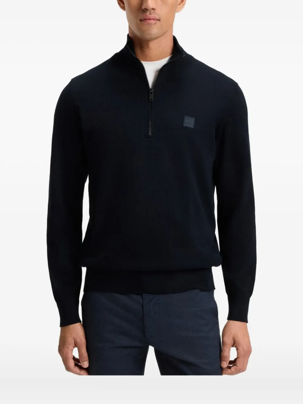 BOSS logo-patch sweater | negro | Image 1