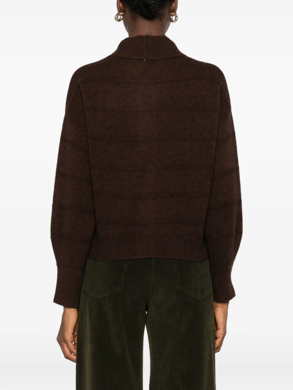 Absolut Cashmere Margherita Buttoned Cardigan In Brown