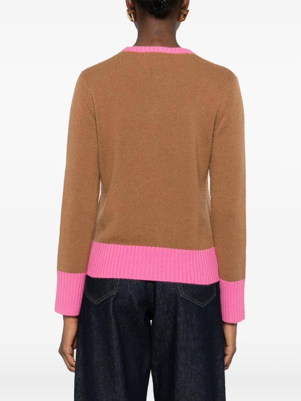 Absolut Cashmere Alessandra Colourblock Sweater In Brown
