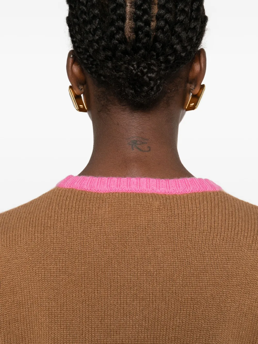 Absolut Cashmere Alessandra Colourblock Sweater In Brown