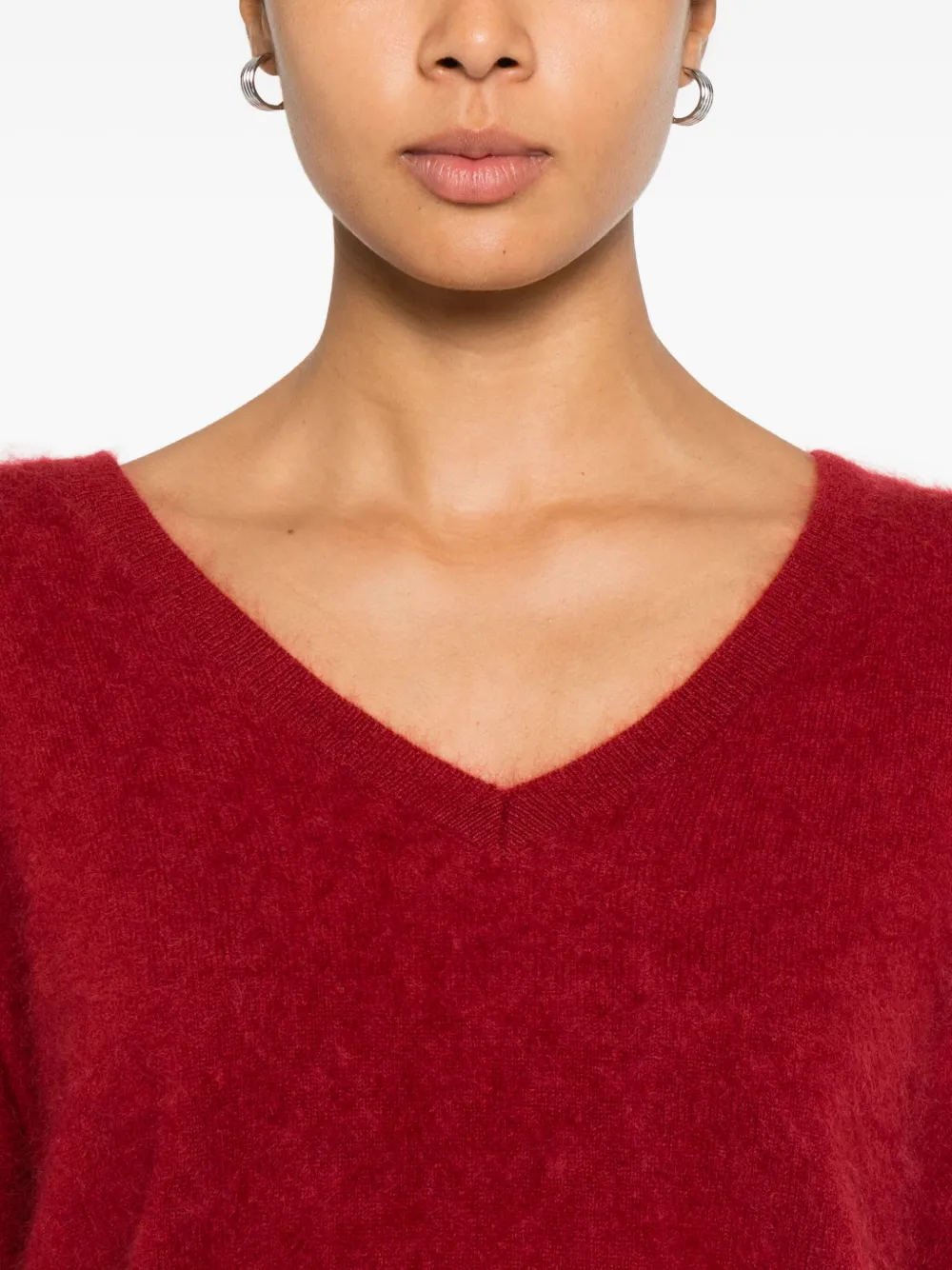 Absolut Cashmere Soeli V-neck Sweater In Red