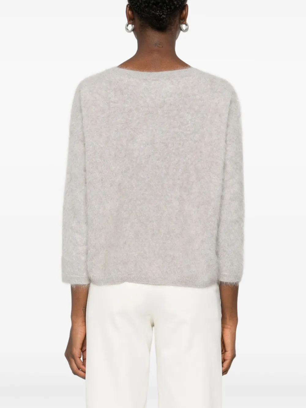 Absolut Cashmere Soeli V-neck Sweater In Gray