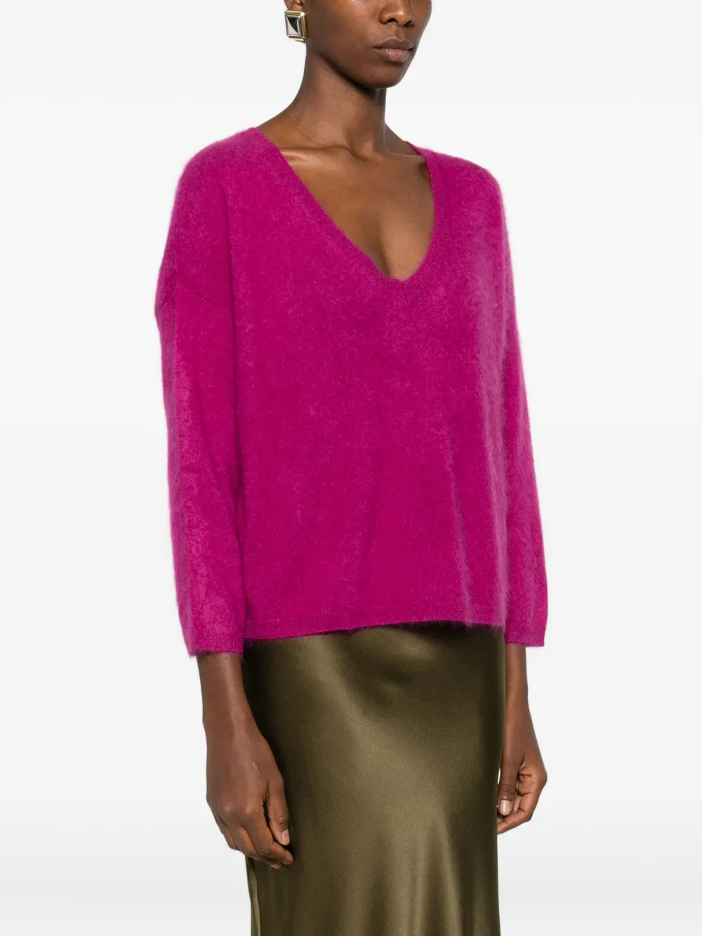 Absolut Cashmere Soeli V-neck Sweater In Pink
