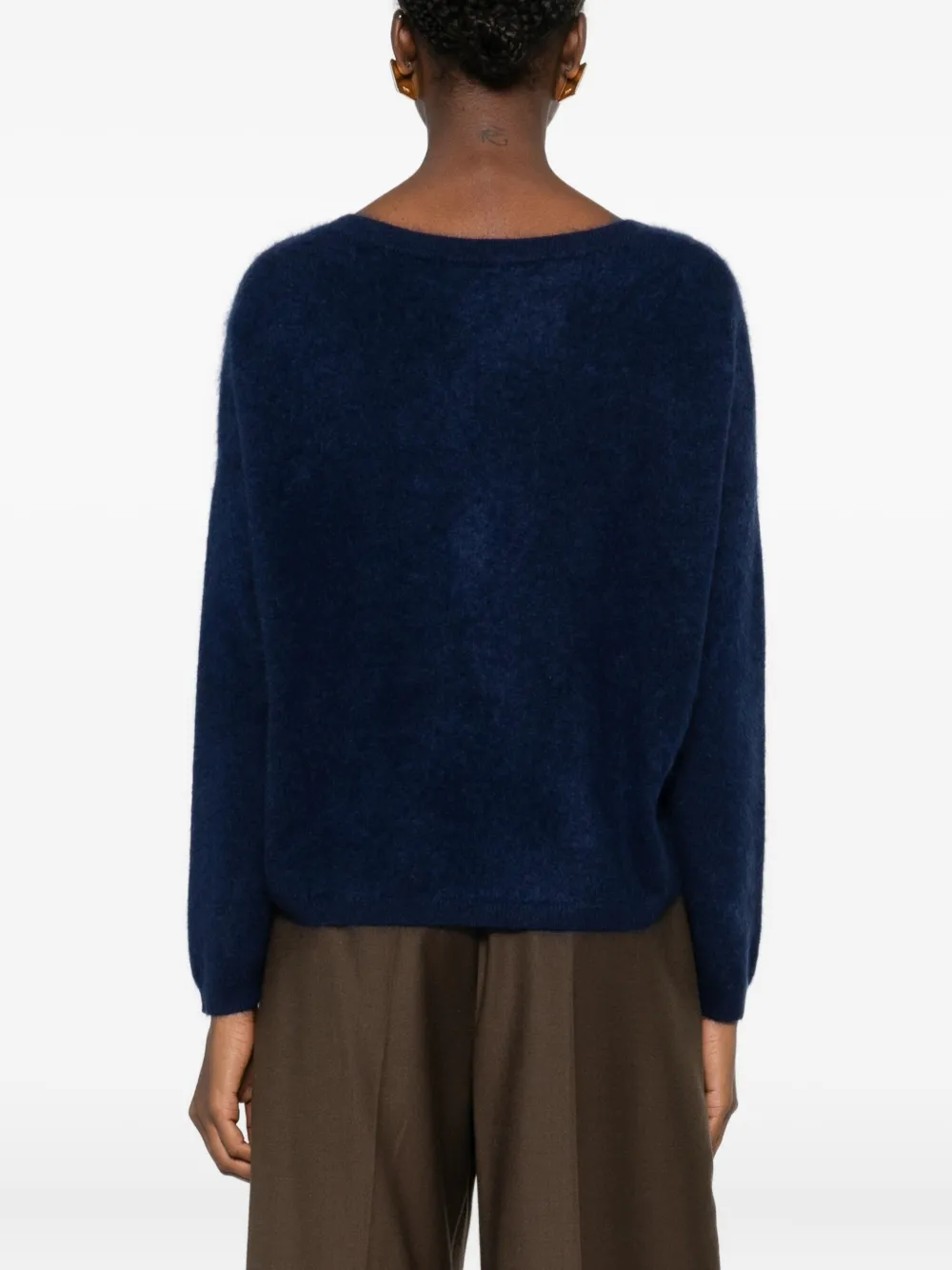 Absolut Cashmere Soeli V-neck Sweater In Blue