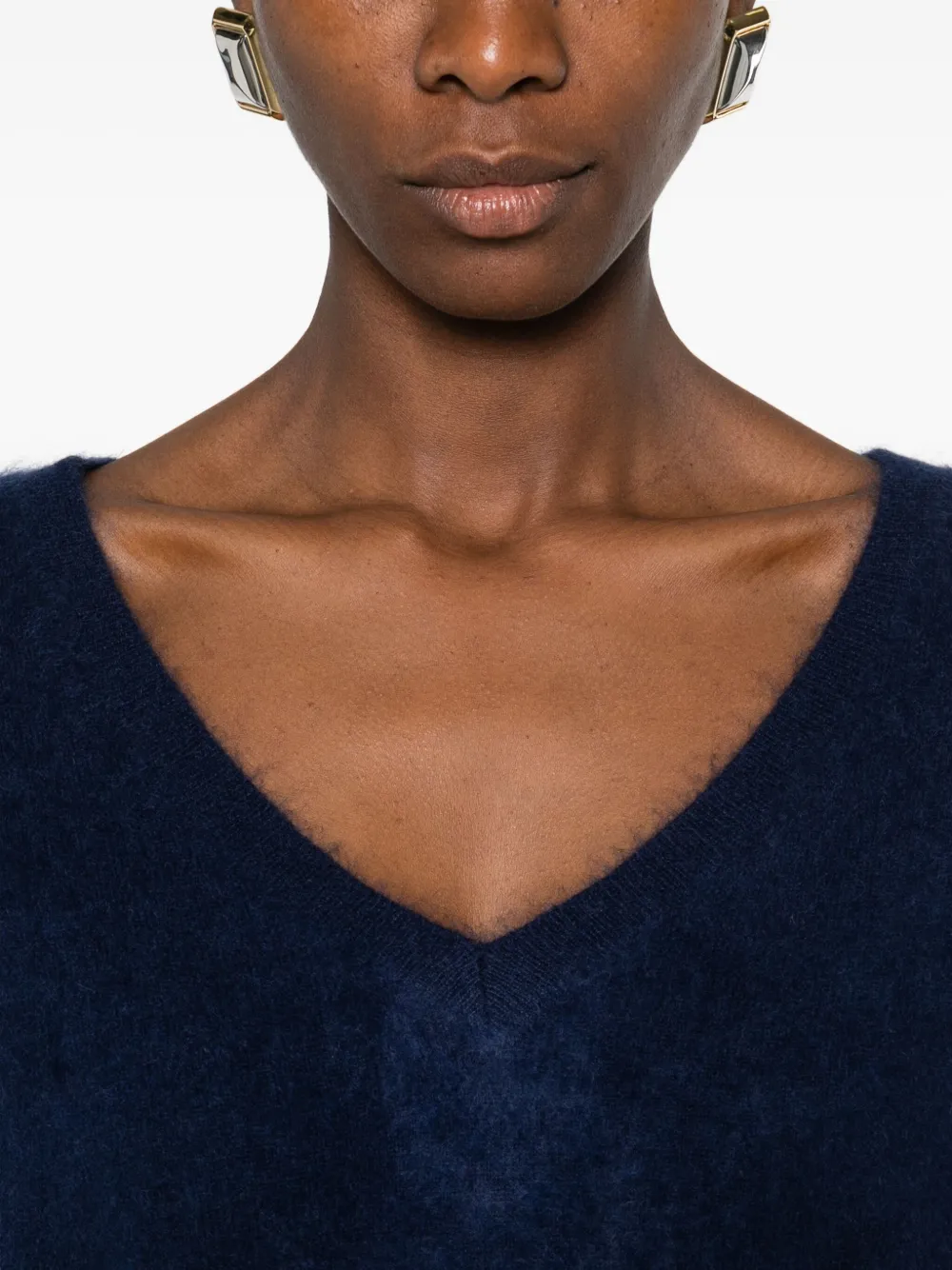 Absolut Cashmere Soeli V-neck Sweater In Blue