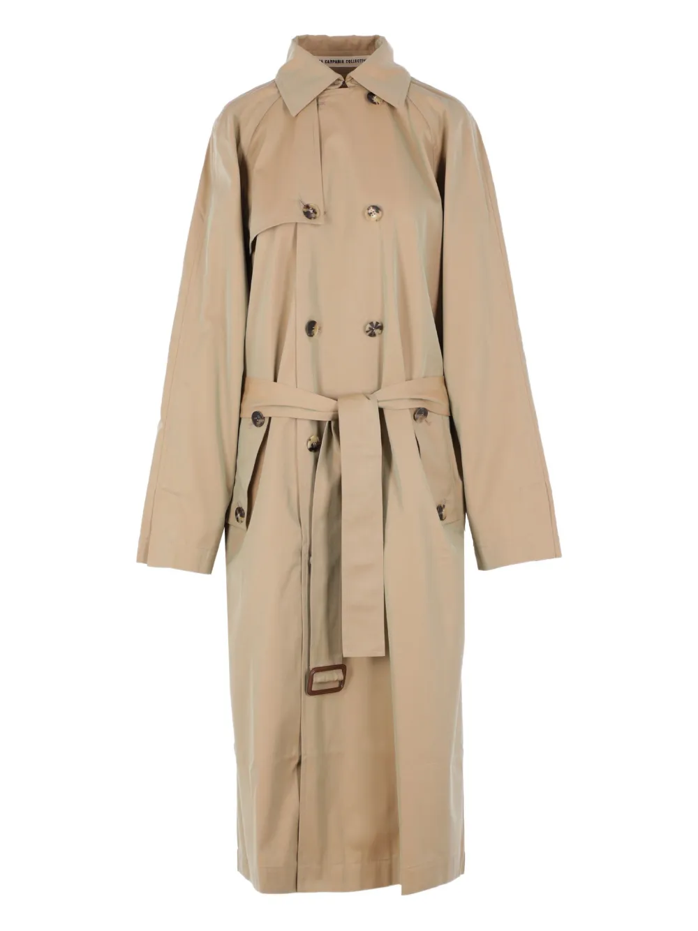 Meta Campania Collective abrigo con doble botonadura y cinturón | neutro | Image 1