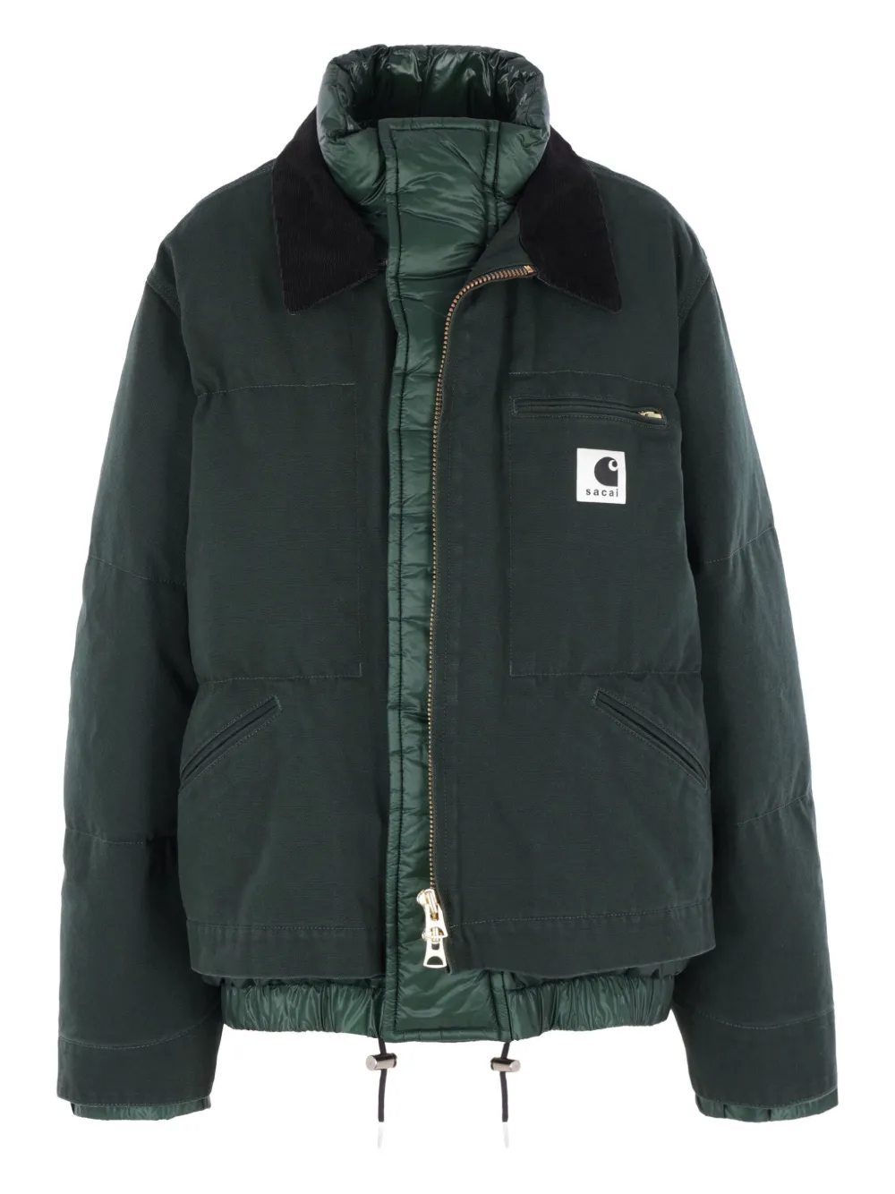 sacai x Carhartt Wip コーデュロイカラージャケット - グリーン sacai x Carhartt Wip コーデュロイカラージャケット - グリーン
