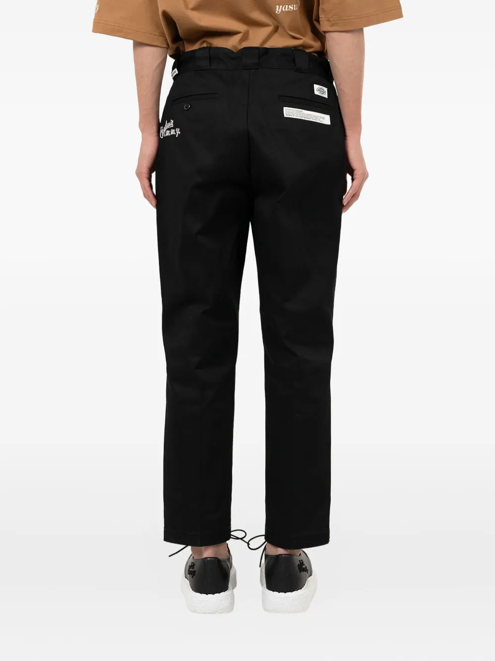 Miharayasuhiro Label-detail Trousers In Black
