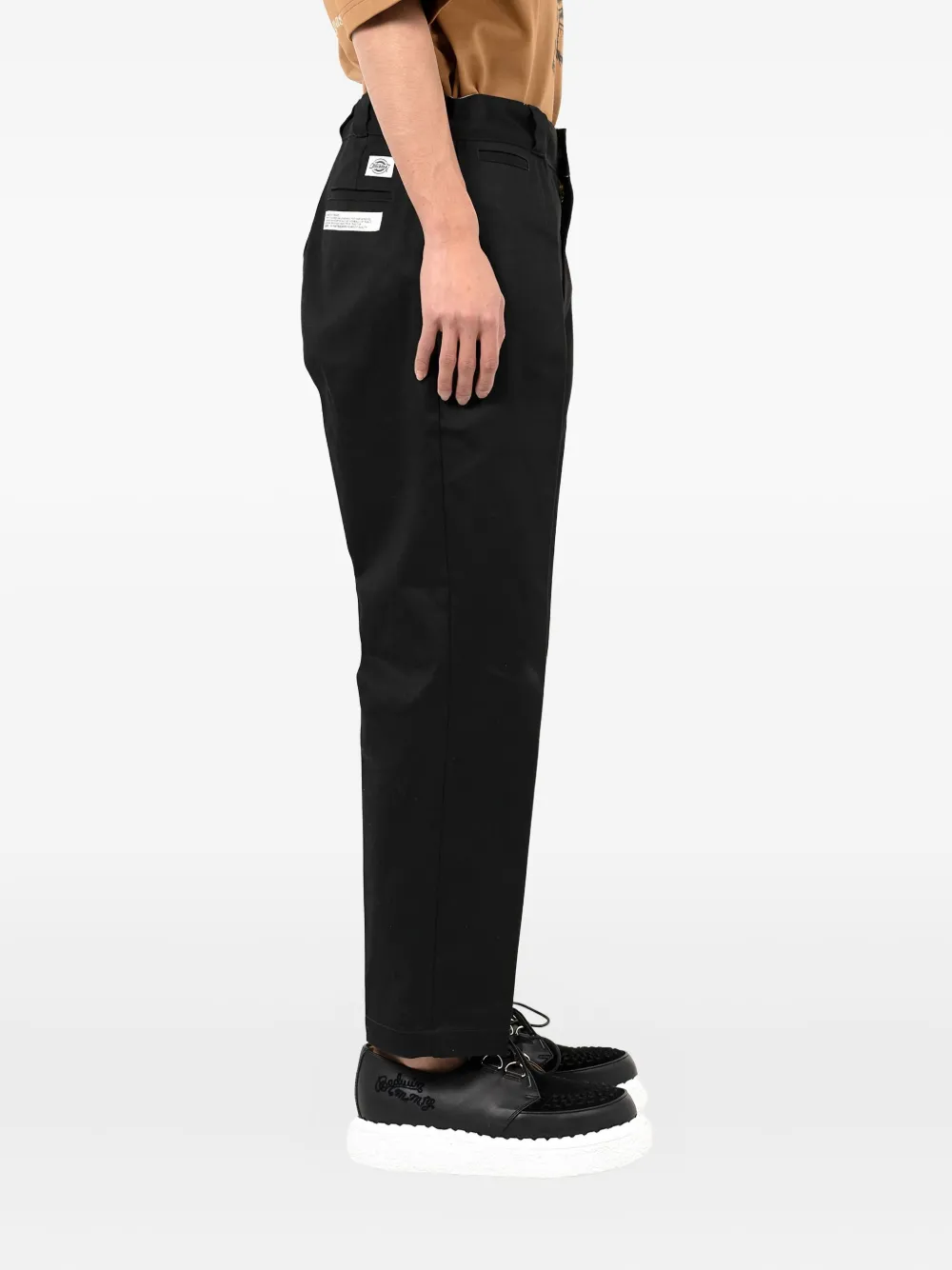 Miharayasuhiro Label-detail Trousers In Black