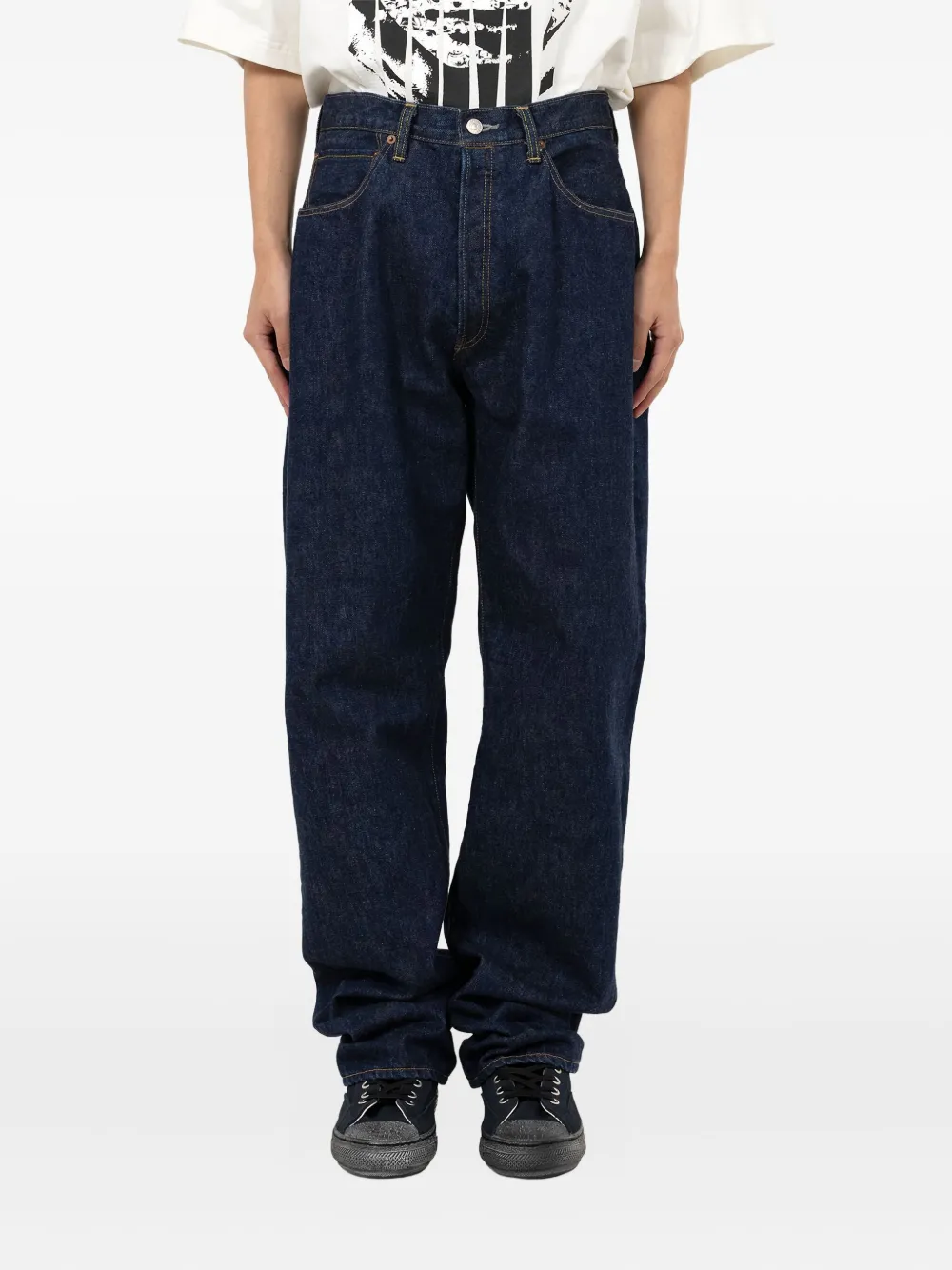 Maison MIHARA YASUHIRO Jeans met vijf zakken - Blauw