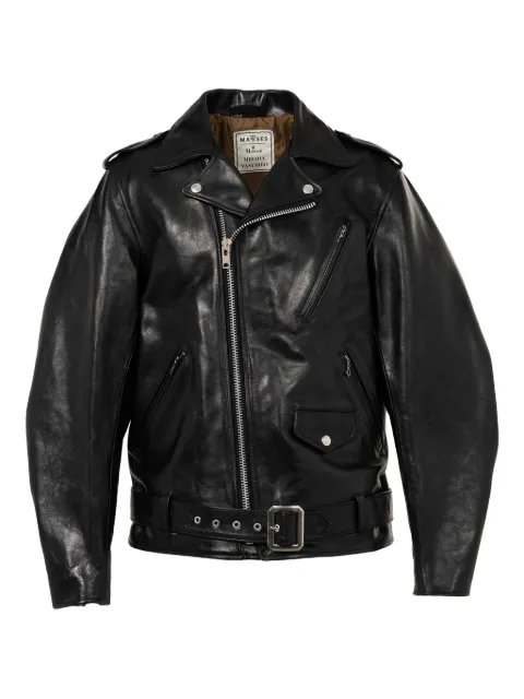 Maison MIHARA YASUHIRO veste en cuir à fermeture zippée