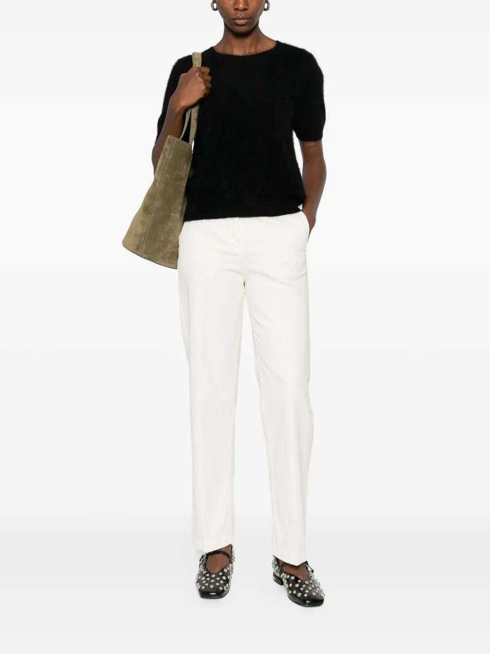 absolut cashmere Amaya T-shirt met korte mouwen Zwart