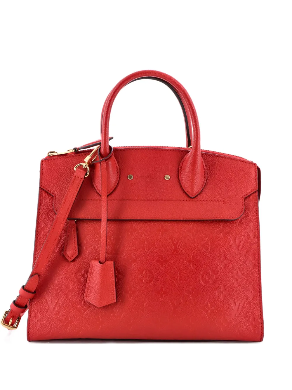 Louis Vuitton Pre-Owned monogram empreinte Pont Neuf handbag - レッド Louis Vuitton Pre-Owned monogram empreinte Pont Neuf handbag - レッド
