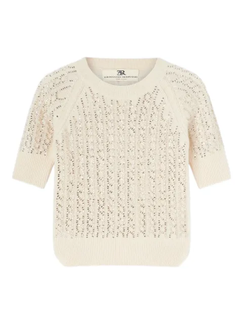 Ermanno Scervino Verziertes Strick-T-Shirt