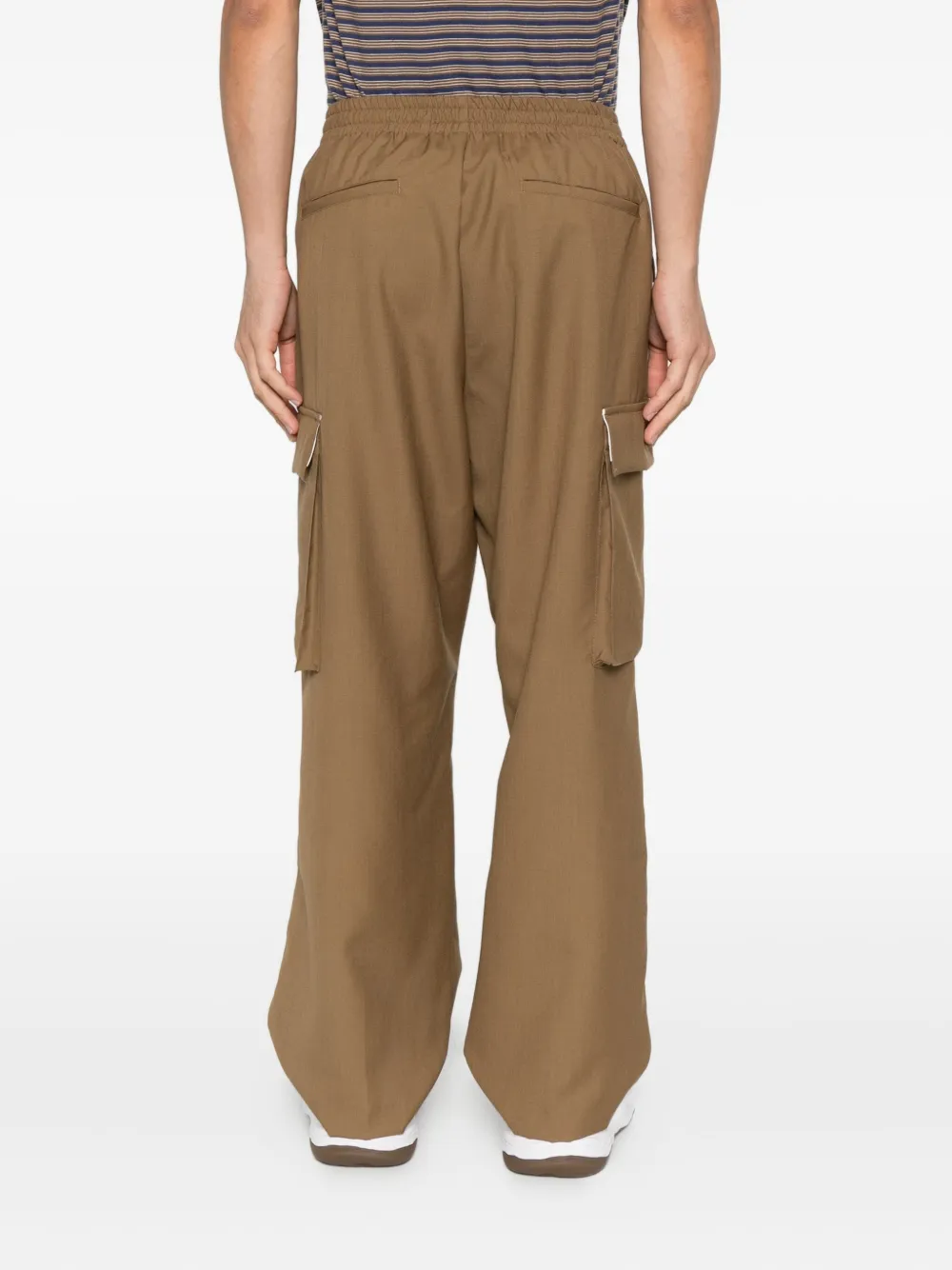 A Paper Kid Broek met klepzakken Bruin