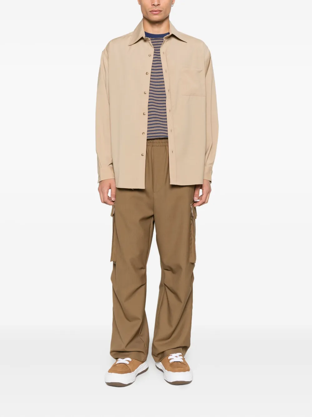 A Paper Kid pocket buttoned shirt - Beige