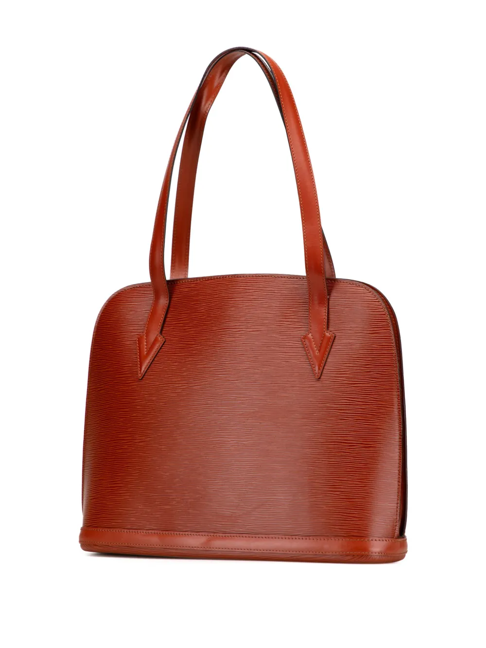 Pre-owned Louis Vuitton 1995 Epi Lussac Shoulder Bag In Brown