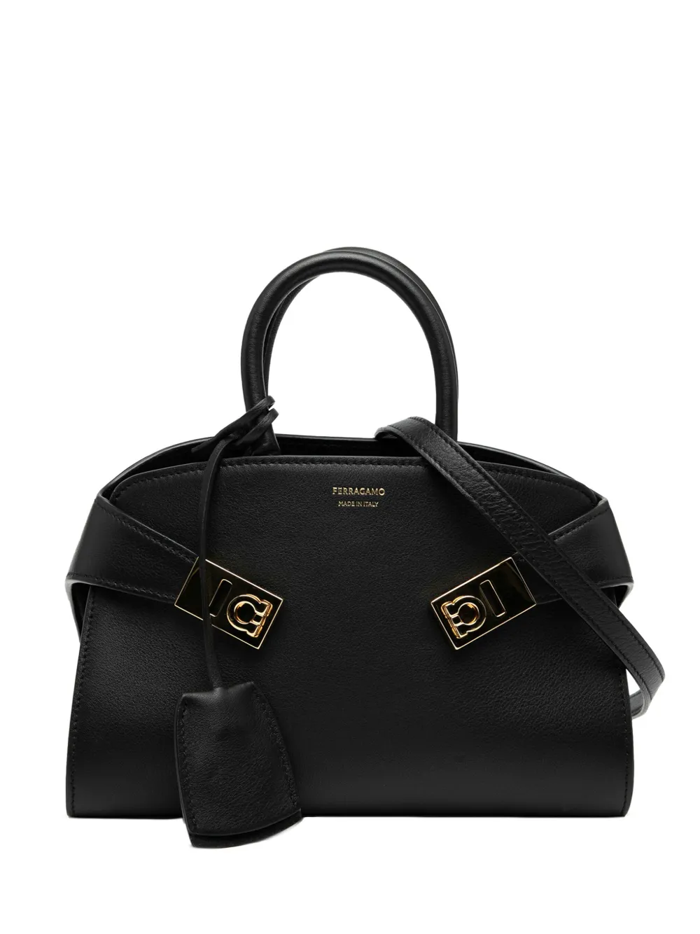 Ferragamo Pre-Owned 2023-2025 Hug XS Satchel-Tasche aus Kalbsleder | Schwarz | Image 1