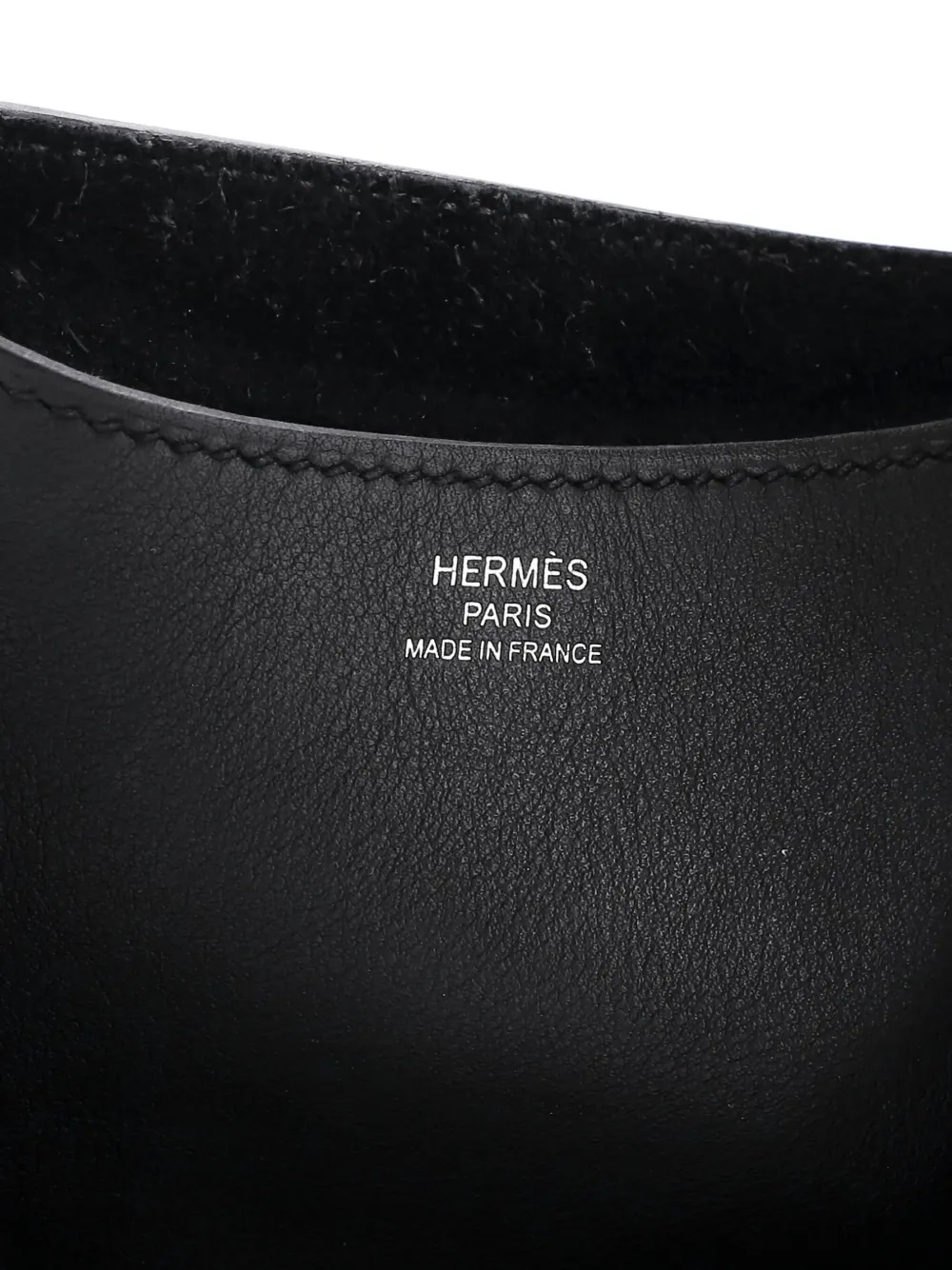 Pre-owned Hermes In-the-loop Clemence Tote Bag In Black