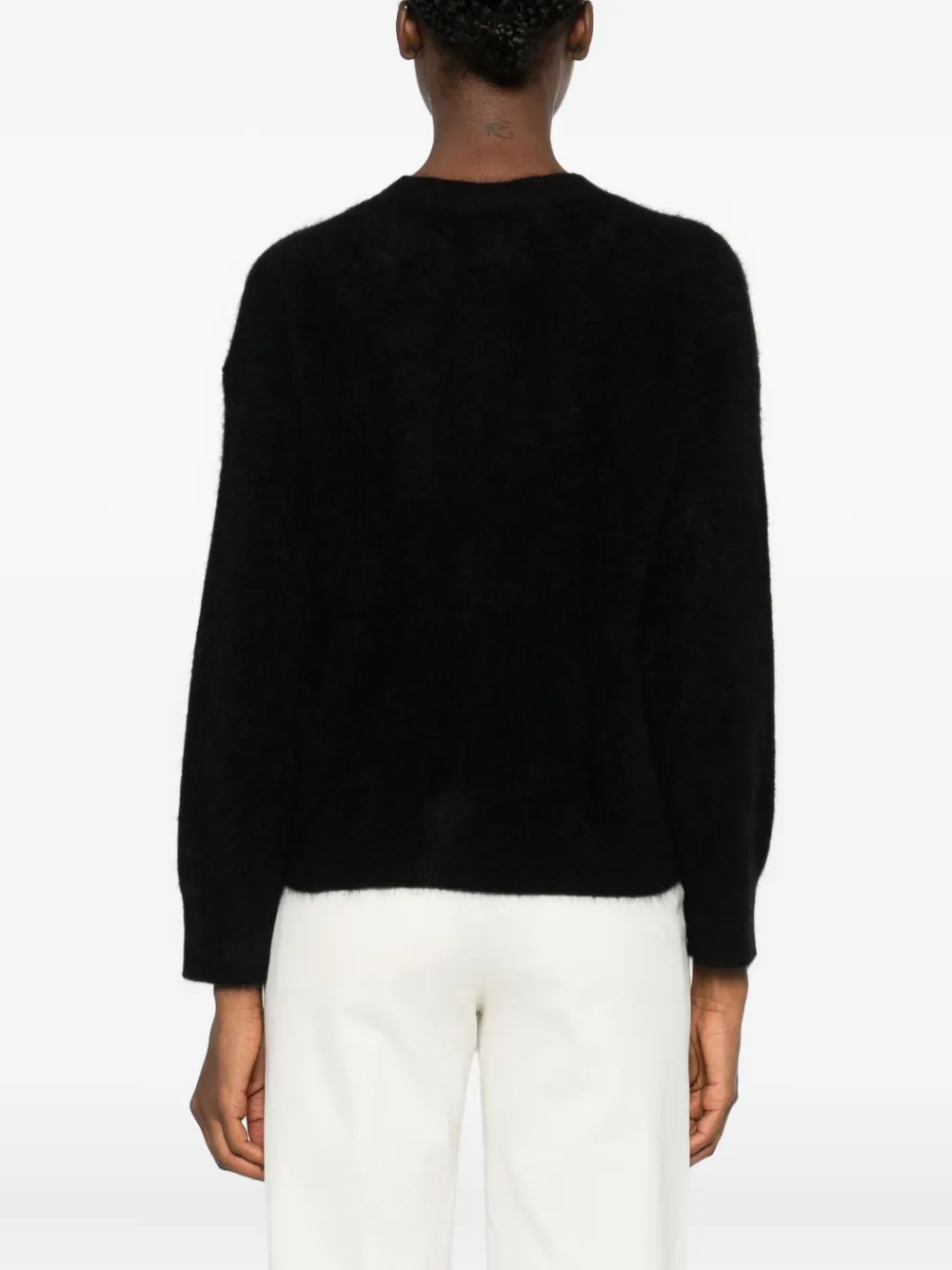 Absolut Cashmere Buttoned Cardigan In Black