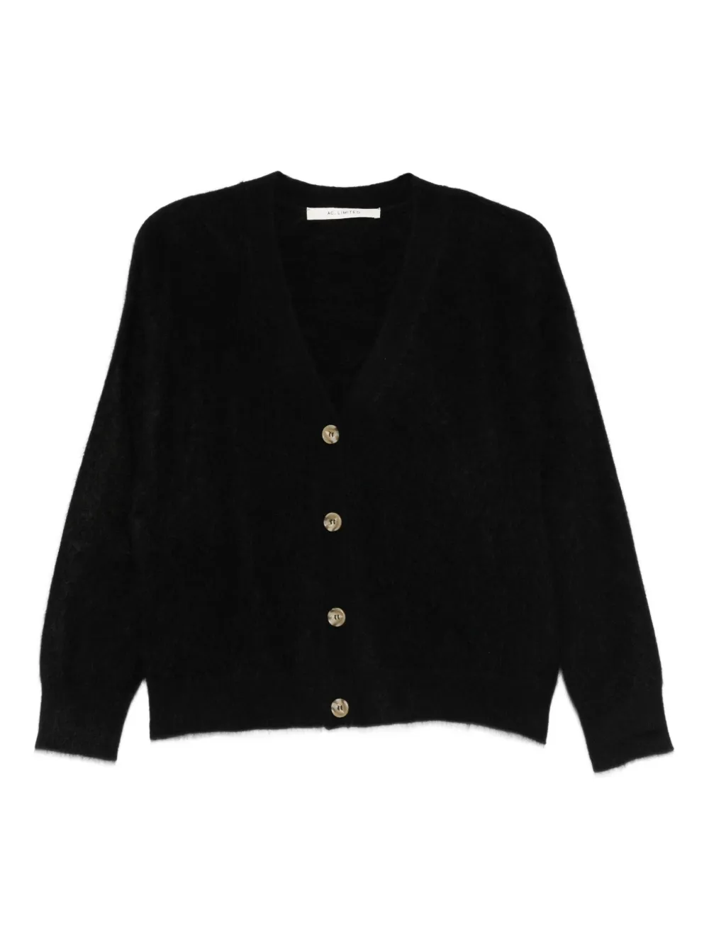 Absolut Cashmere Buttoned Cardigan In Black