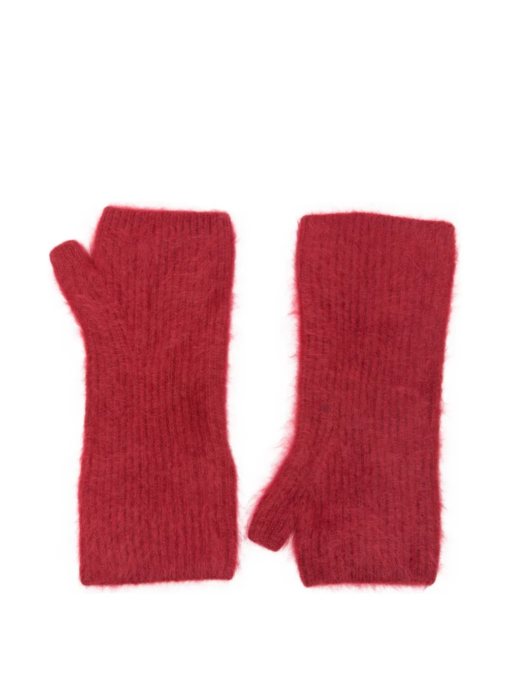 absolut cashmere Guanti mezze dita in cashmere Karolina - Rosso