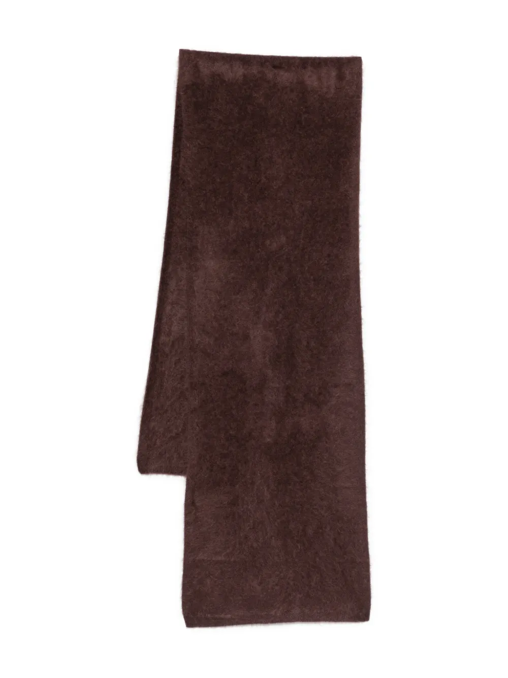 absolut cashmere Sciarpa con bordo a coste - Marrone