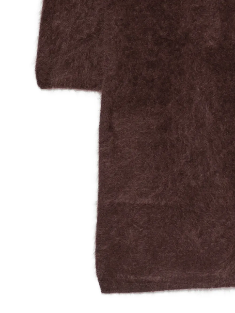 Absolut cashmere Sjaal met geribbelde afwerking - Bruin