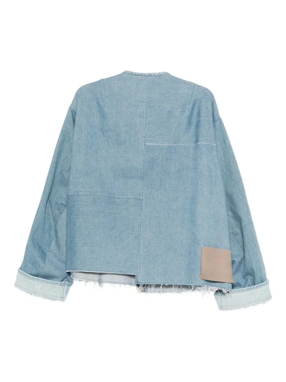 Kuro Remake Mark Ii Frayed Denim Jacket In Blue