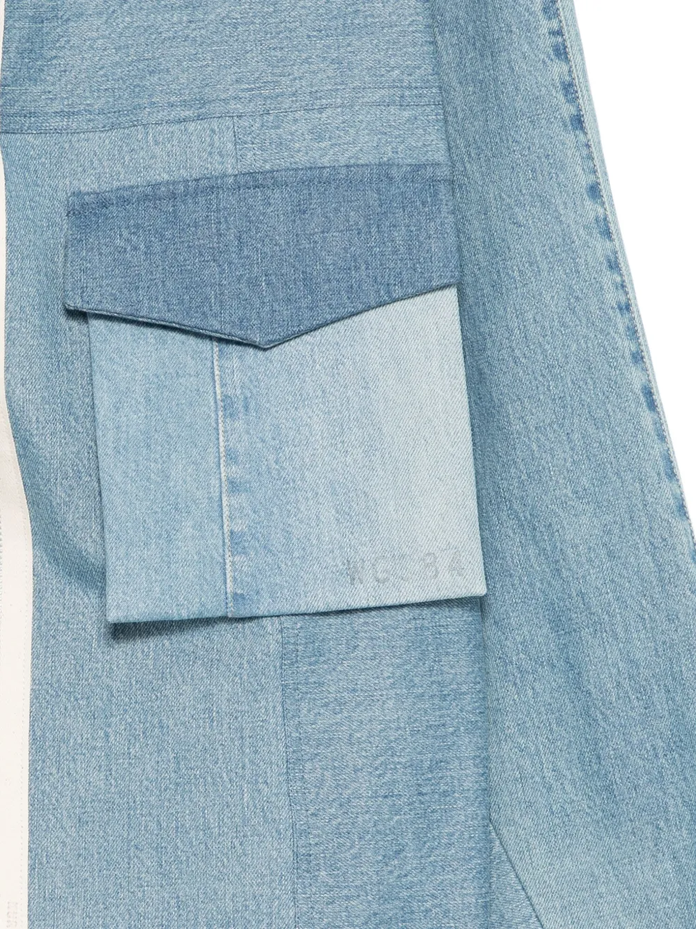 Kuro Remake Mark Ii Frayed Denim Jacket In Blue