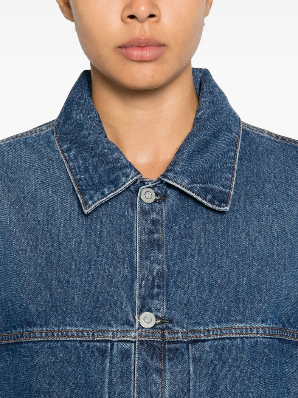 Kuro Button-up Jacket In Blue