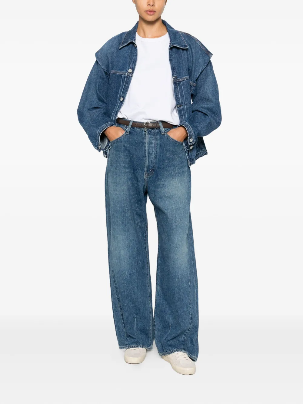 Kuro Jeans met vervaagd effect - Blauw