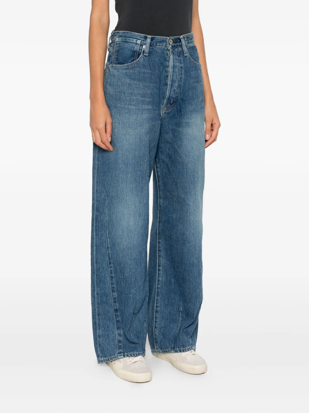 Kuro Faded Jeans In Blue