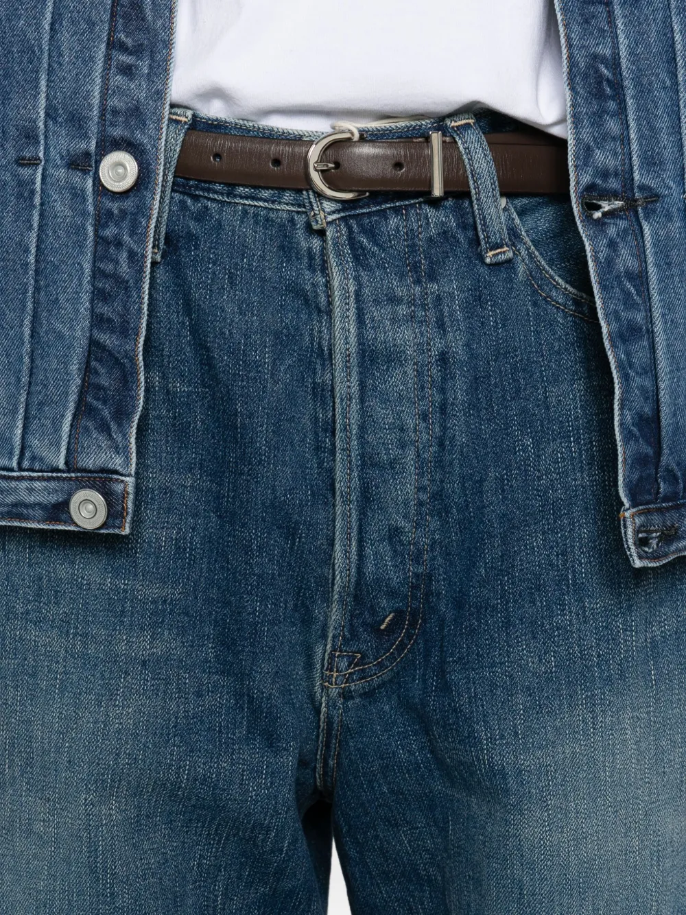 Kuro Faded Jeans In Blue